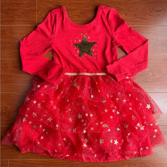 Girls Red Fancy Dress - Picture 1 of 1